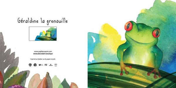 Maxou & Bizou Carte fête - Géraldine la grenouille 754083370184