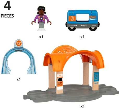 Brio Train Brio Train en bois Smart Tech sound - Gare Smart Tech avec son 33973 7312350339734