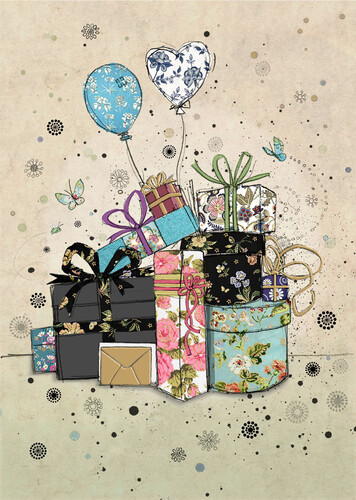 Bug Art Carte de fête Cadeaux et Ballons sans texte 5033678031842