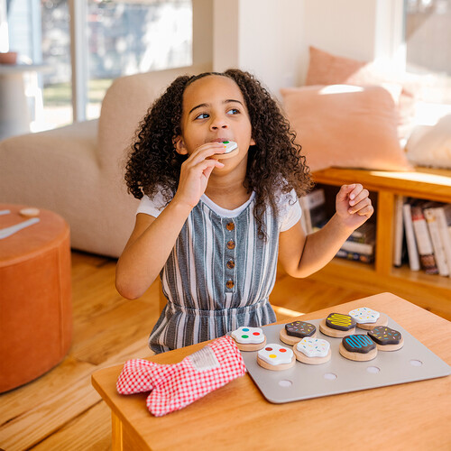 Melissa & Doug aliments en bois - ensemble de jeu de biscuit 000772040747