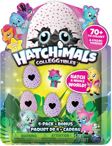 Hatchimals Hatchimals CollEGGtibles série 1 paquet de 4 (varié), oeuf à éclore et animal 778988603321