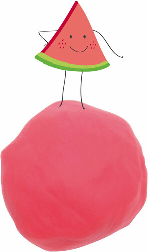 Tutti Frutti Pâte à modeler 1kg melon d'eau (fr/en) 061404015199