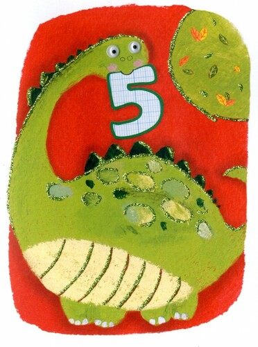 Second Nature Publishing Ltd. Carte de fête 5 ans - Dinosaure - sans texte 5034527278333