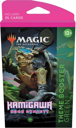 Wizards of the Coast MTG Kamigawa neon dynasty Theme Booster Green *