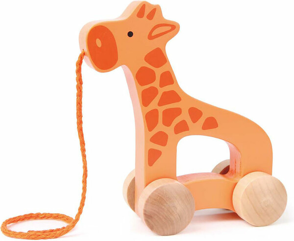 Hape Girafe roulante à tirer en bois 6943478007741
