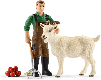 Schleich Schleich 42375 Fermier avec chèvre 4055744012594