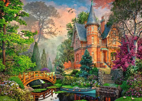 Ravensburger casse-tête Casse-tête 1000 Manoir terreuite 4005555017172