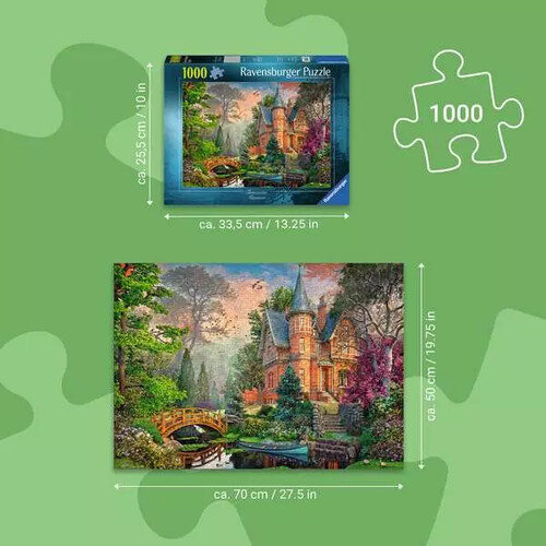 Ravensburger casse-tête Casse-tête 1000 Manoir terreuite 4005555017172