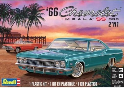 Revell Modèle à coller 66 chevy impala ss396 2n1 1/25 031445044977