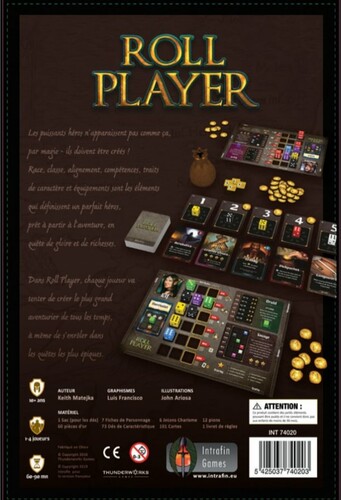 Intrafin Games Roll Player (fr) base 5425037740203