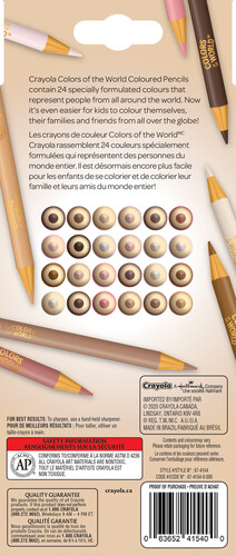 Crayola Crayons de couleur en bois 24 Colors of the World 063652415400