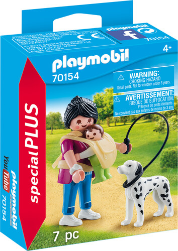 Playmobil Playmobil 70154 Maman avec bébé et chien 4008789701541