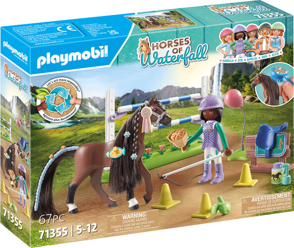 Playmobil Playmobil 71355 Zoe et Blaze avec parcours d'obstacles 4008789713551