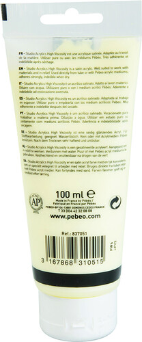 pébéo Acrylique Studio 100ml jaune lumière 51 3167868310515