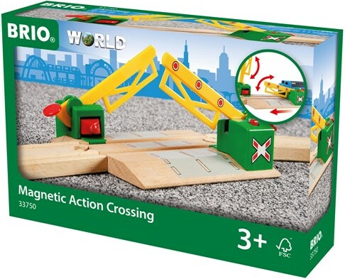 Brio Train Brio Train en bois Passage à niveau magnétique 33750 7312350337501