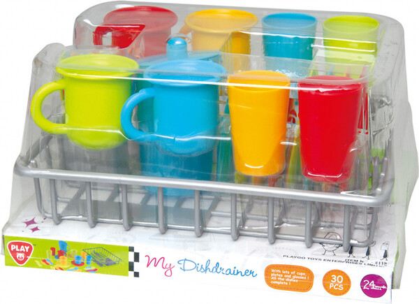 Playgo Toys Playgo service de vaisselle et égouttoir, 4 couverts 191162031183