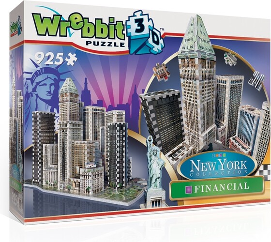 Wrebbit Casse-tête 3D New York Collection DownTown World Financial, États-Unis (925pcs) 665541020131
