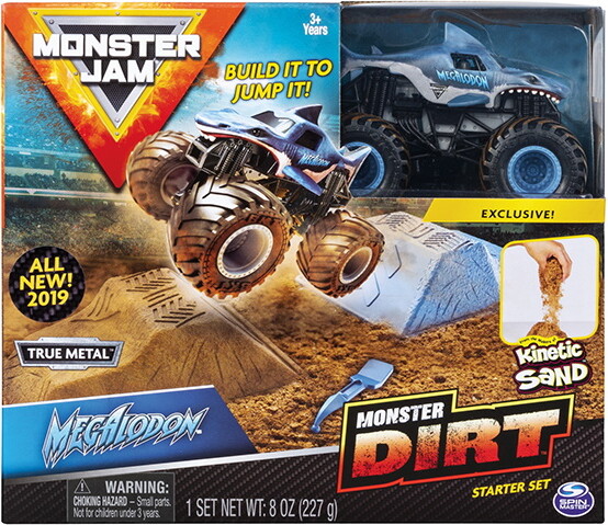 Monster Jam Monster Jam Ensemble camion monstre Kinetic Monster Dirt Megalodon (Monster Truck) 778988548943