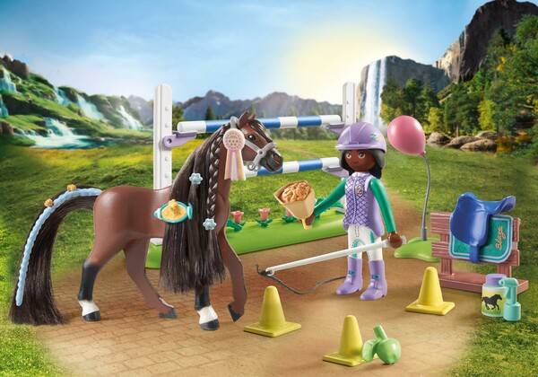 Playmobil Playmobil 71355 Zoe et Blaze avec parcours d'obstacles 4008789713551
