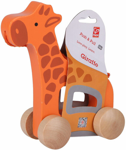 Hape Girafe roulante à tirer en bois 6943478007741