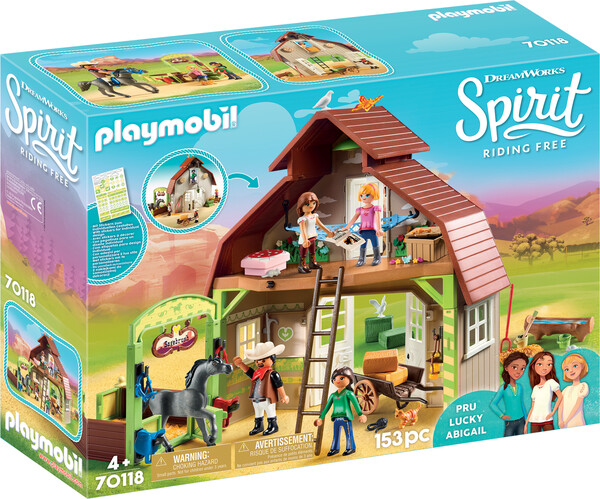 Playmobil Playmobil 70118 Spirit Grange avec Lucky, Apo et Abigaelle 4008789701183