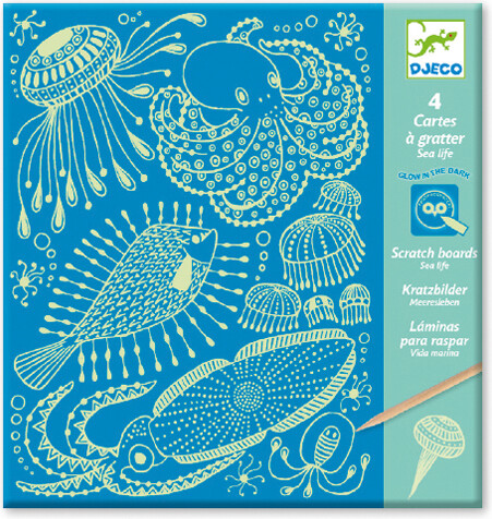 Djeco Cartes à gratter Sea Life 3070900097292