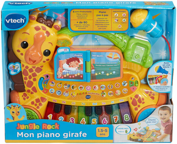 VTech Vtech Jungle Rock Mon piano girafe (fr) 3417765603051