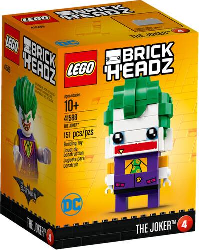 LEGO LEGO 41588 Brickheadz The Joker, LEGO Batman le film, Super-héros 673419267175