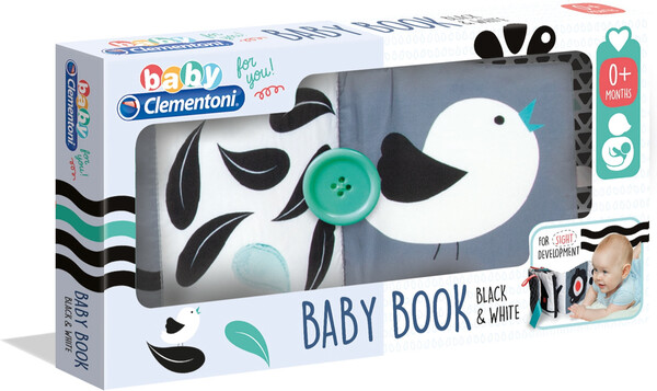 Clementoni Bébé clementoni livre noir & blanc (fr/en) 8005125173228