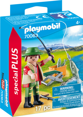 Playmobil Playmobil 70063 Pêcheur à la ligne 4008789700636