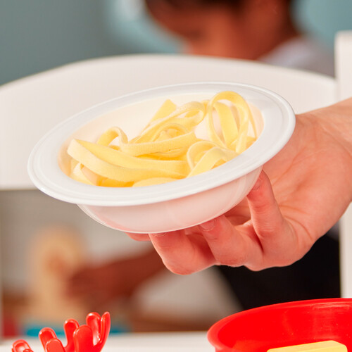 Melissa & Doug aliments en bois - ensemble de jeu de pâtes - préparer et servir 000772193610