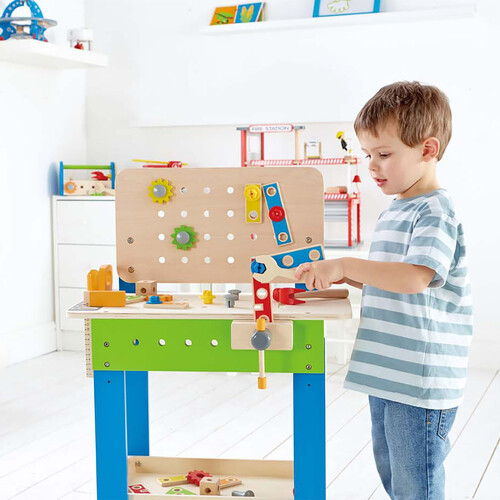 Hape Établi en bois avec outils 40 pièces 6943478004221