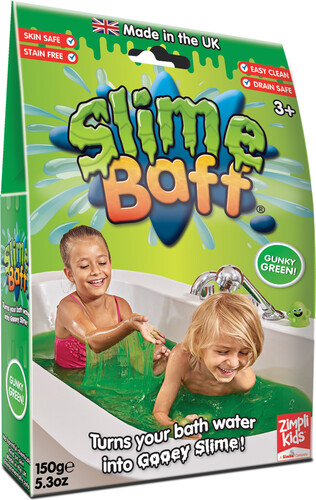 Zimpli Kids Baff gluant vert (Slime) pour le bain avec instructions en français 813974020147