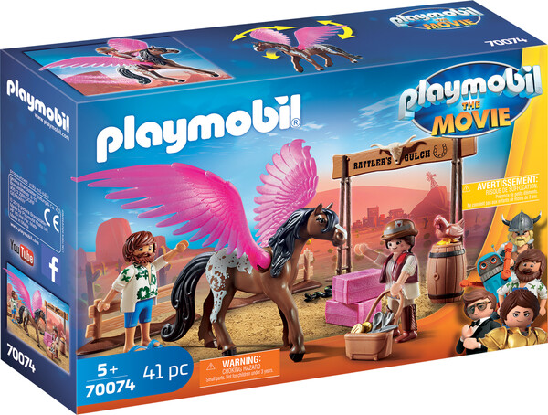 Playmobil Playmobil 70074 Playmobil le film Marla et Del avec cheval ailé 4008789700742