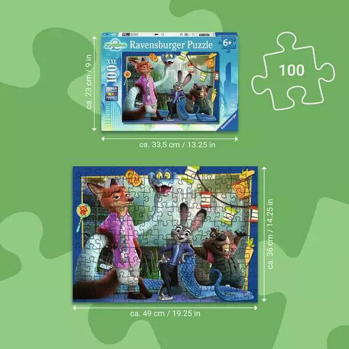 Ravensburger casse-tête Casse-tête 100 XXL Zootopie 4005555043706