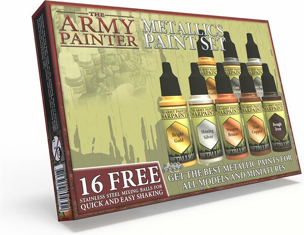 The Army Painter Warpaints acrylics Metallics - ensemble couleur metallique 5713799804302