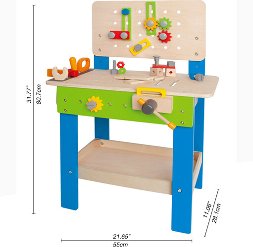 Hape Établi en bois avec outils 40 pièces 6943478004221