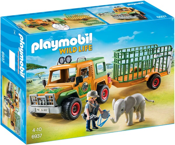 Playmobil Playmobil 6937 Véhicule avec éléphanteau et soigneurs 4008789069375