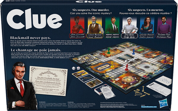 Hasbro Clue classique refresh Bilingue (23) 195166205335