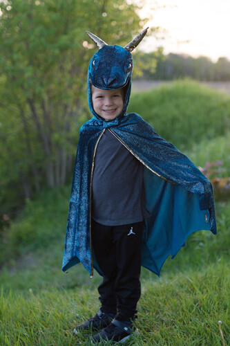 Creative Education Costume Dragon de la nuit étoilée, bleu sarcelle/doré, grandeur 5-6 771877572050
