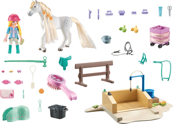Playmobil Playmobil 71354 Isabella et Lioness avec aire de lavage pour chevaux 4008789713544