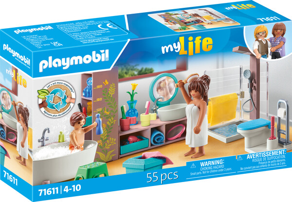 Playmobil Playmobil 71611 Salle de bain avec douche et baignoire 4008789716118