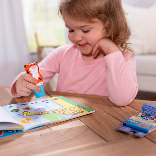Melissa & Doug sticker wow - bloc d'activités et estampeuse à autocollants - tigre 681147000285