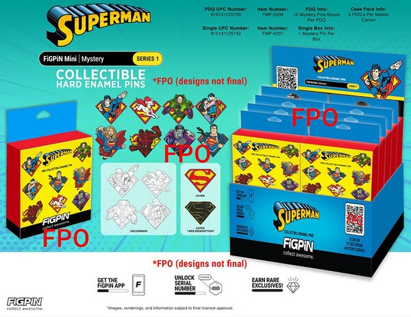 Figpin superman series 1 mystery minis 810141126374