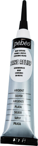 pébéo Peinture vitrail cerne relief argent 20ml 3167867740009