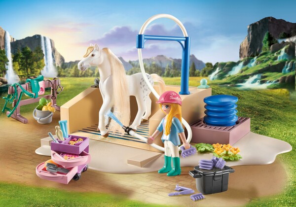 Playmobil Playmobil 71354 Isabella et Lioness avec aire de lavage pour chevaux 4008789713544