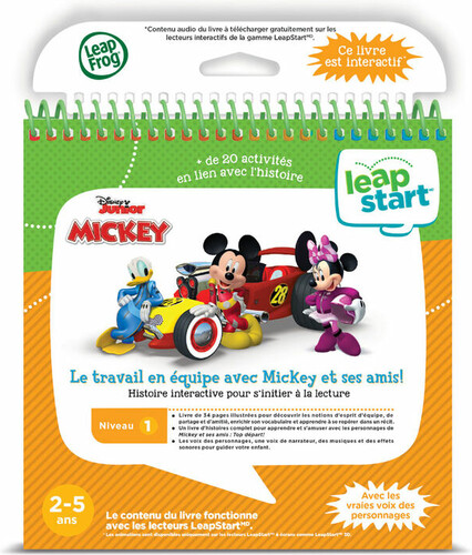 LeapFrog LeapStart - Livre éducatif (Niveau 1) Le travail en équipe avec Mickey et ses amis! (fr) 3417764617066