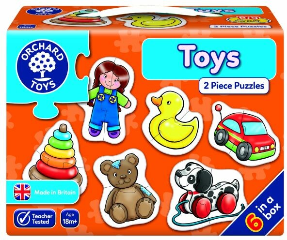 Orchard Toys Casse-tête 2x6 jouets (fr/en) 5011863102287
