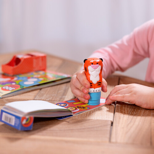 Melissa & Doug sticker wow - bloc d'activités et estampeuse à autocollants - tigre 681147000285