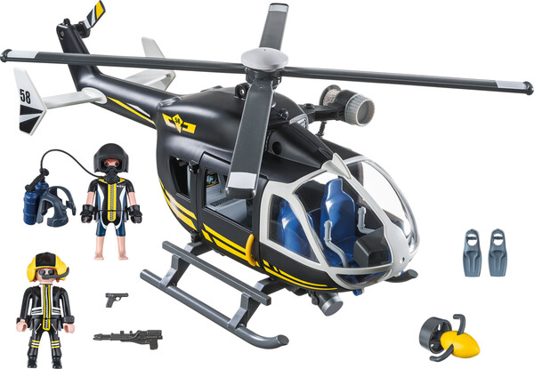 Playmobil Playmobil 9363 Hélicoptère et policiers d'élite 4008789093639